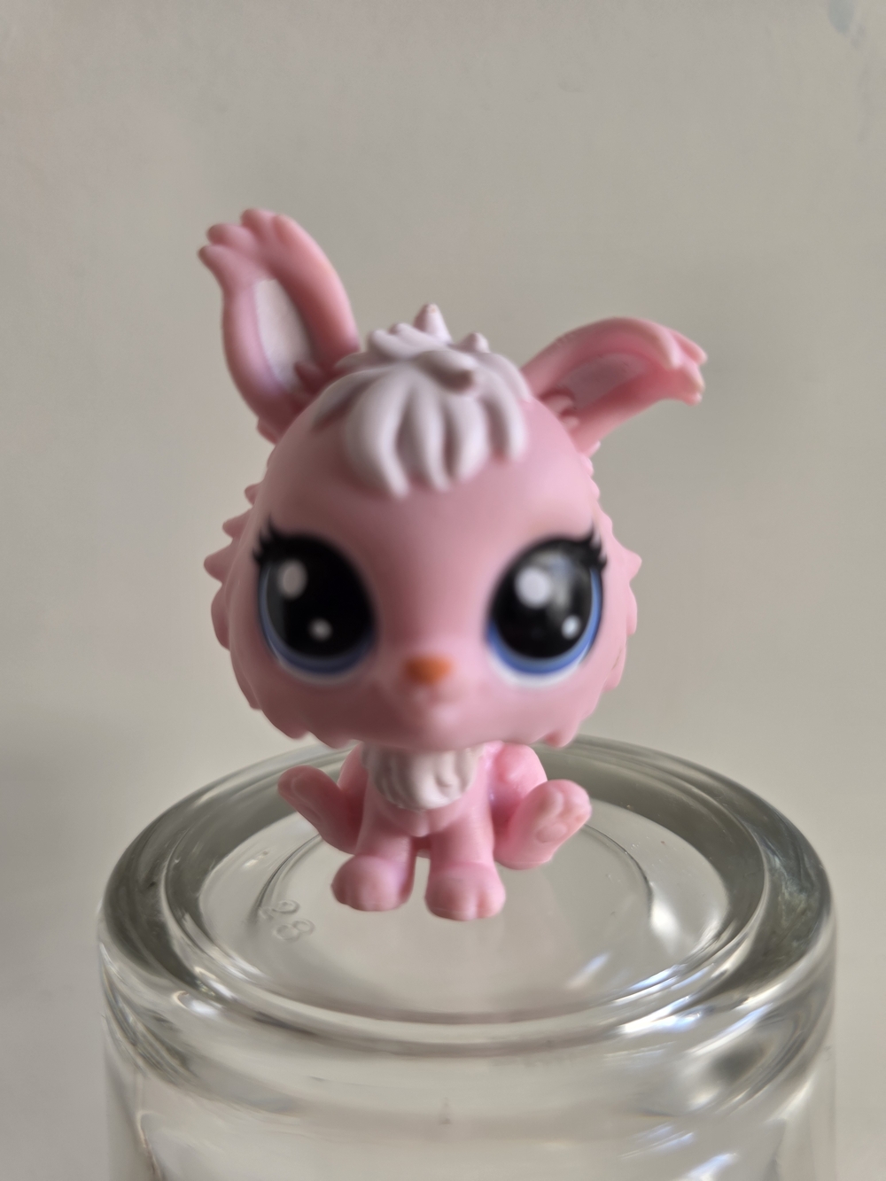 3/$22 Littlest Pet Shop LPS #2-105 Viera Angora Pink Bunny Rabbit